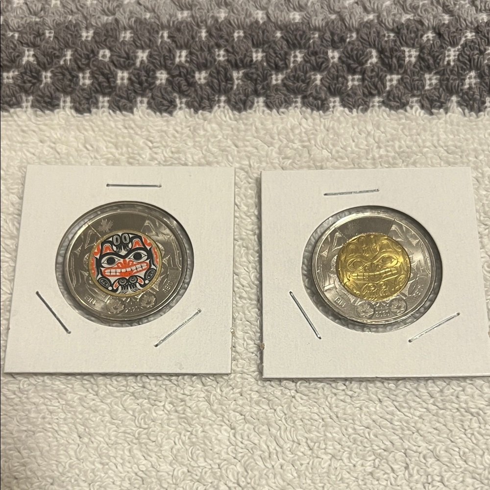 2020 Canadian Toonie Commemorative Coin Set with Indigenous Art